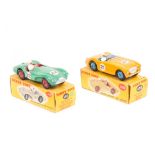 2 Dinky Toys Sports Cars. Austin Healey “100” Sports (109). In yellow with mid blue interior and