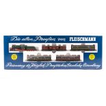 An N gauge Fleischmann train set (7880). A train in the Royal Prussian Livery, comprising 4-6-0