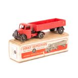 A Dinky Supertoys Bedford Articulated Lorry (521). An example with red cab and body with black wings