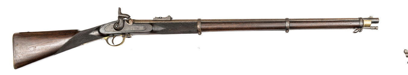 A .577” London Armoury Co 3- band Enfield pattern Volunteer Rifle, shortened to 48” overall,