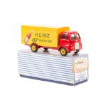 A Dinky Supertoys Guy Warrior ‘Heinz’ Van (920). Cab and chassis in red with yellow body and wheels,