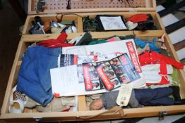 A collection of Action Man clothing and accessories. 1960’s and 1970’s examples including 2 figures,
