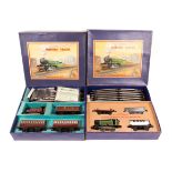 2 Hornby O Gauge Clockwork Train Sets. No.101 Tank Passenger Set (LMS). Comprising Type 101 0-4-0