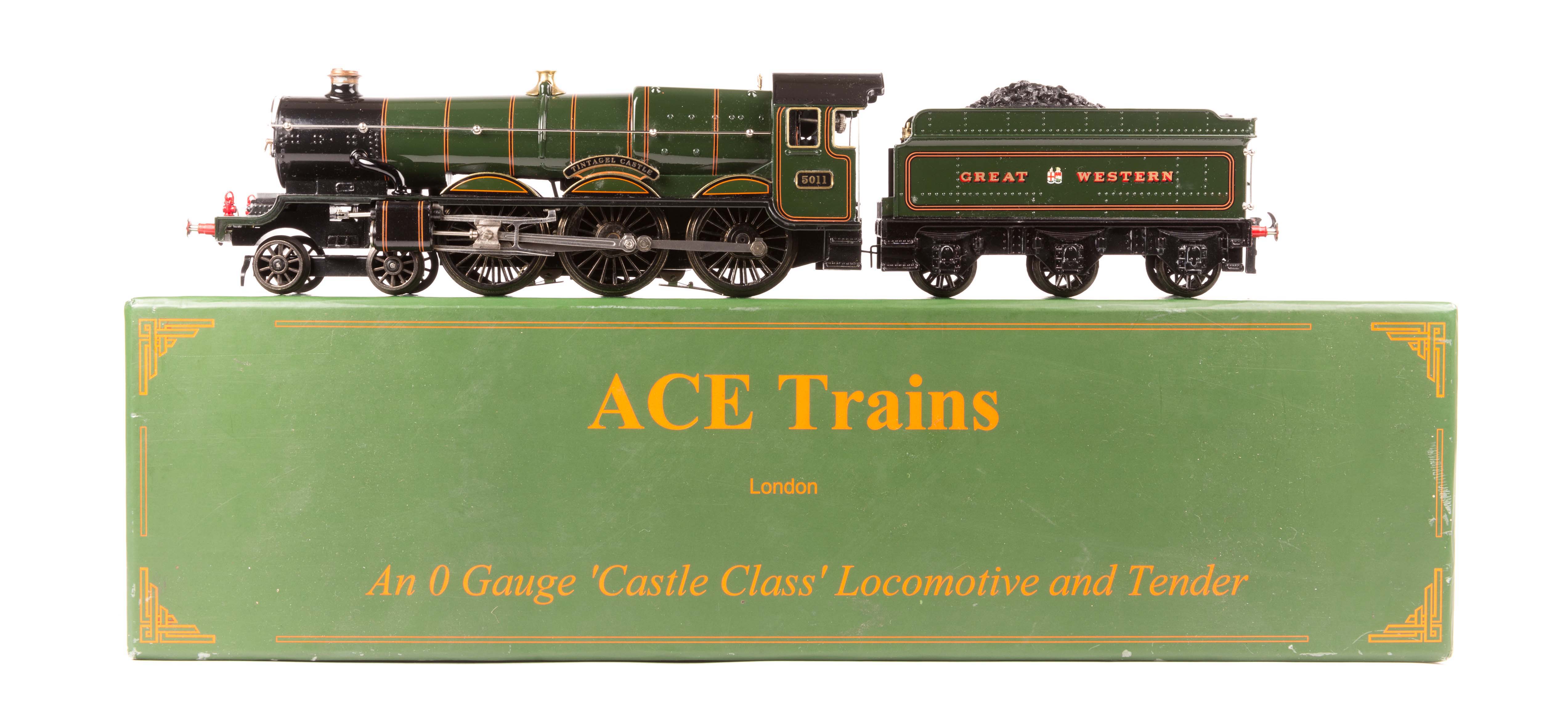 An ACE Trains O Gauge “Castle Class” Locomotive and Tender. A GWR 4-6-0 Tintagel Castle, RN5011