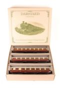 A set of Darstaed Trains de Luxe “Set of Traditional O Gauge Coaches”. A set of 3 GWR Clerestory