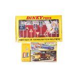 4 Atlas ‘French’ Dinky Toys. GAK Berliet Brewery flat truck with tailboard (588) in red and yellow
