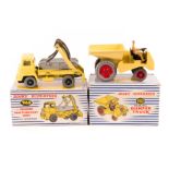 2 Dinky Supertoys. A Marrel Multi-Bucket Unit (966) and a Muir-Hill Dumper Truck (962). Both