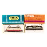 2 continental HO locomotives. A Rowa HO DB class 151 Co-Co electric locomotive 151-015-5 in dark