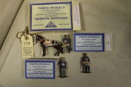 3 Timpo ‘The Adventures of Quentin Durward’ series. No.500 Quentin Durward mounted. No.505 Quentin