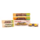 10 N gauge locomotives and freight wagons etc by Fleischmann and Minitrix. A DB class 050 2-10-0