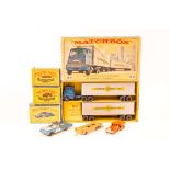 4 Matchbox Series. A Major Pack, Inter-State Double Freighter (M9). A Henrickson tractor unit in