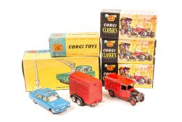 A small quantity of Corgi Toys & Dinky Toys. A Jeep FC-150 Hydraulic Tower Wagon with Lamp