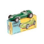 Corgi B.R.M. Formula 1 Grand Prix Racing Car (152). An example in dark green with silver seat,