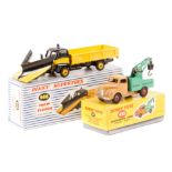 2 Dinky Toys. A Supertoys Guy Warrior Snow Plough (958) in yellow and black livery, with yellow