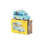 A Budgie Models Tonibell Ice Cream Van (290). A light blue Bedford van with pink model of a cow on