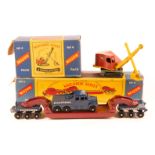 2 Matchbox Lesney Major Packs. A Ruston Bucyrus Excavator (No.4) with maroon cab, yellow shovel