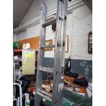 PAIR OF ALUMINIUM STEP LADDERS