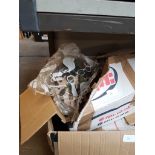 THREE BOXES OF MILITARY STYLE CAMOUFLAGE CLOTHING