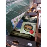 BOX OF GARDEN FURNITURE COVERS