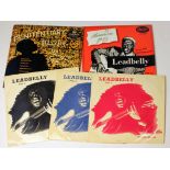 5 blues 10" records comprising; Leadbelly Vol. 1, 2 & 3 MPL 511, MPL 512 & MPL 515, Classics in jazz