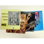 4 World Music LPs comprising; Tibetan Ritual Music chanted and played by Lamas and Monk's US