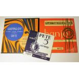 3 Pete Seeger records comprising; Goofing-Off Suite 1955 10" Folkways Records FA 2045 Ex+, Pete