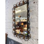 METAL FRAMED MIRROR