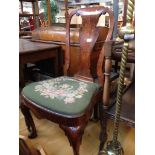 GEORGE 1 WALNUT SPLAT BACK CHAIR - AS SEEN