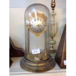 CLOCK UNDER A GLASS DOME. 30CM G5