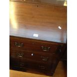 MAHOGANY BUREAU. W60CM