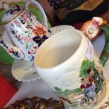 CHINA PLATE, CAKESTAND, WATER JUG AND DAISY BELL MUG (CHIPPED) G3