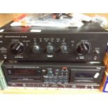 TEAC COMPACT DISC/ REVERSE CASSETTE DECK & STEREO AMPLIFIER