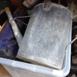 BOX INCLUDING GALVANISED WATERING CAN, MOP BUCKET ETC.