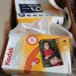 KODAK PHOTO PRINT PAPER & BOX OF CDs