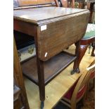 OAK DROP LEAF TROLLEY