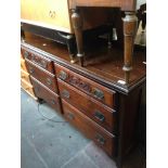 EDWARDIAN MIRROR BACK SIDEBOARD