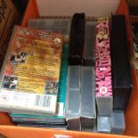 BOX OF VHS VIDEO CASSETTES