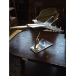 STAINLESS STEEL MODEL FIGHTER JET L38CM