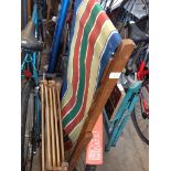 DECK CHAIR & CLOTHES MAIDEN