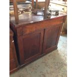 MAHOGANY CHIFFONIER BASE. W108CM