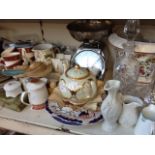 POTTERY, DECANTERS, SCALES ETC. F2