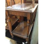 A DROP LEAF OCCASIONAL 2 TIER TABLE