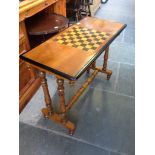 CHESS TOP RECTANGULAR TABLE. L88CM