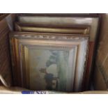 BOX OF VARIOUS PICTURES RFI
