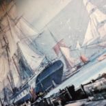 SAILING SHIPS PRINT. H50CM R