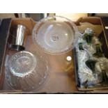 BOX OF GLASSWARE T