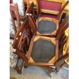 A SET OF 4 REPRODUCTION DINING CHAIRS