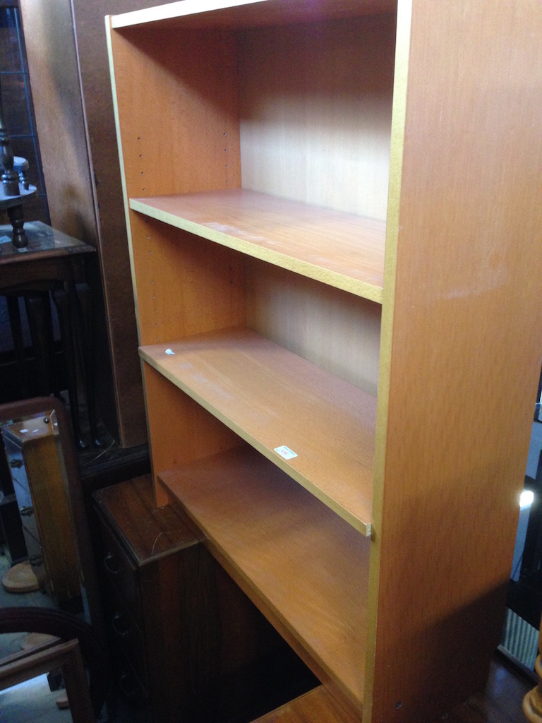 AN OPEN BOOKCASE