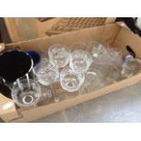 BOX OF GLASSWARE LFI