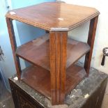 OAK THREE TIER TABLE